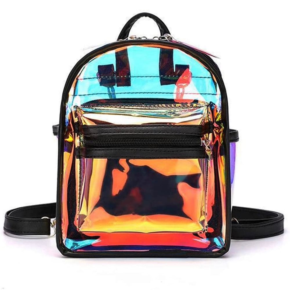 Iridescent mini backpack